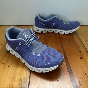 ON CLOUD 5 Mesh Shoes Women’s US 7 EU 38 Blue Berry Feather Slip On Sneakers
